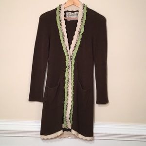 Anthropologie Field Flowers Sweater Size Small